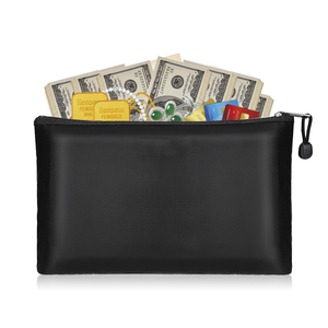 YIHUAXING Vente Chaude Ignifuge Étanche Fichier Organisé Dossier Motif Sacs Coin Zipper Argent Document Coin Stockage pour - Product Image 6