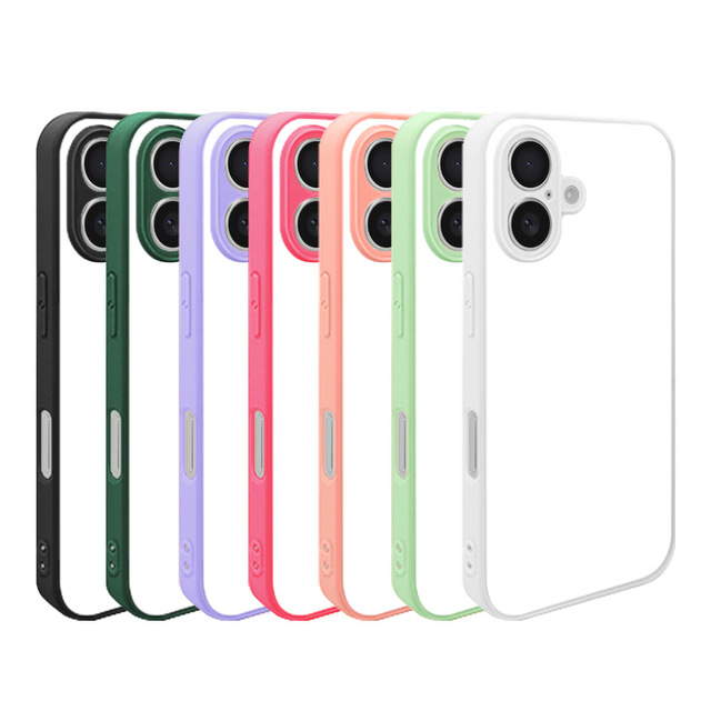 High Quality 2D Blank Color Sublimation Phone Case with Aluminum Sheet for iPhone 11 12 13 14 15 16 Pro Max X XR XS 7 8 Plus