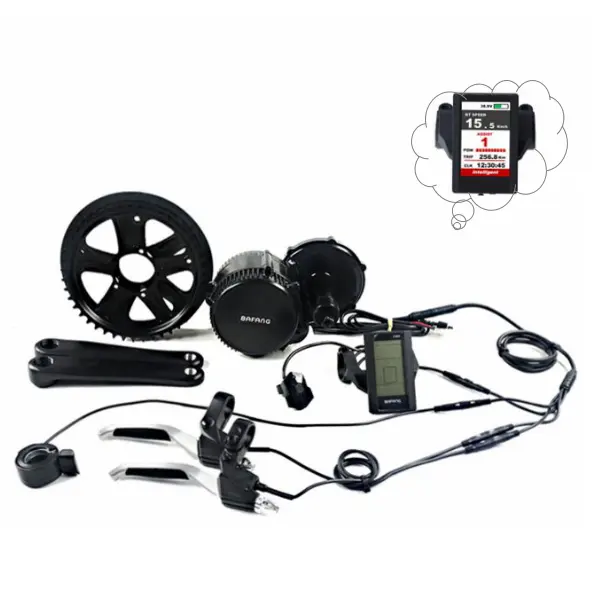 Completo 1000W Bafang BBSHD Metà Auto Batteria Al Litio 48V 17.5ah E Kit di Conversione Della Bici