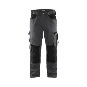 BLAKLADER - 155618609699C48 Pantalones sin bolsillos para uñas Gris medio/Negro-PANTALONES DE TRABAJO EAN 7330509764824 PANTALONES DE TRABAJO DE CARGA - Product Image 1