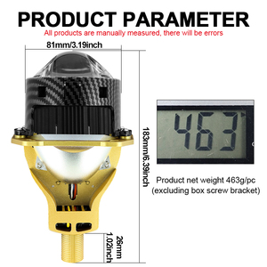 Phare à lentille de projecteur laser bi-LED de 3 pouces 240w phare auxiliaire à LED haute luminosité focos LED faros LED lumières pour véhicule - Product Image 5