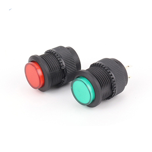 สวิตช์ปุ่มกด 16 มม. รุ่น R16-503AB สวิตช์ปุ่มกดทรงกลม สีแดง/เขียว 2 ขา แบบล็อคตัวเอง/ไม่ล็อคตัวเอง สวิตช์เปิด-ปิดไฟ 3A 125V - Product Image 2