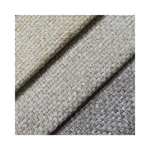 Vente en gros 100 polyester aspect lin tissu lin comme canapé tissu lin coupon tissu - Product Image 3