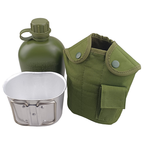 Botella de Agua de Plástico para Camping, Caza y Senderismo DF, 1L 1000ml, TRITON, Libre de BPA, con Bolsa - Product Image 1