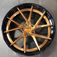 Jantes en alliage d'aluminium forgé RCSR, multi-rayons, 19-24 pouces, 5x112 5x120 25mm, compatibles Cayenne Q5 X5 GLE GT350 GT500 CARRERA