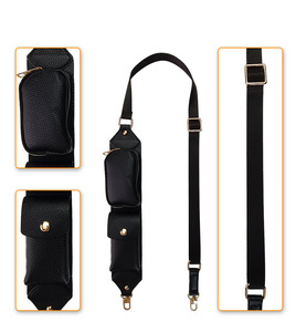 Mini bolso de moda para teléfono móvil, de cuero PU, impermeable, con cremallera, correa ajustable para el hombro, bolso deportivo multifuncional para exteriores, duradero - Product Image 5