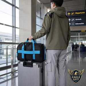 Sac bandoulière Oxford personnalisé durable avec séparation sec/humide, multi-poches, portable pour activités de plein air, fitness, voyage, gym, sport - Product Image 1