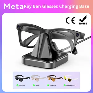 Base de Carga, Soporte, Estación de Carga para <span class=keywords><strong>Gafas</strong></span> META <span class=keywords><strong>RayBan</strong></span> AI, Oakley Headliner, Material Metálico Inteligente - Product Image 6