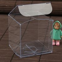 Boîtes carrées en plastique PVC transparent personnalisé pour emballage transparent faveur de bijoux bonbons pour les fêtes d'anniversaire de mariage de Thanksgiving