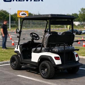 Carrito de Golf Eléctrico Todoterreno para 4 Pasajeros, con Suspensión Independiente, Llantas Todoterreno de 12 y 14 Pulgadas, Pantalla Grande y Sistema de Audio - Product Image 1