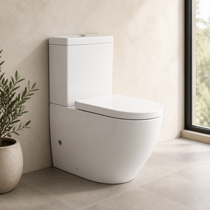 WC a due pezzi: niente può essere modificato o ritagliato. Concordare il punto di arresto della plintura prima che la ceramica arrivi sullo settembrio. - Product Image 1