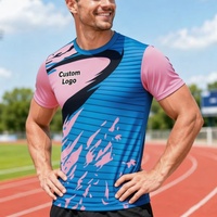 T-shirt de sport respirant et élastique pour homme, idéal pour la course, le basketball et le marathon, anti-transpiration