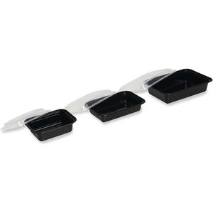 TORECT12 Recipiente de Plástico Transparente/Negro de 12 oz para Almacenamiento de Alimentos con Tapa 5.78 X 4.52 X 2.24 150/Caja - Product Image 4
