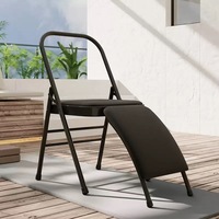 Chaise de yoga pliable et détachable en acier et coton pour l'entraînement en force et les exercices de flexibilité
