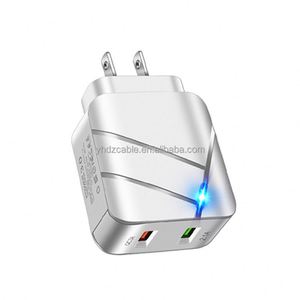 Quick Charge 3.0 Dual Port USB Wall Charger Fast <b>Charging</b> <b>Adapter</b> for Mobile Phones Universal Compatibility Ideal for Wholesale - Product Image 3