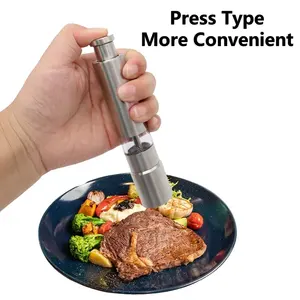 Moulin à poivre manuel portable en acier inoxydable pour sel grossier, mini-épice de cuisine, idéal pour la vente en gros - Product Image 3