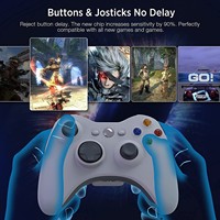 Nuevo control remoto inalámbrico Gamepads para Xbox360 Slim 2,4 GHz Joystick inalámbrico Consola de videojuegos PC Computadora Gamepad