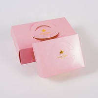Boîte pliante en papier kraft biodégradable personnalisée pour gâteaux, cupcakes, pain, chewing-gum avec fenêtre