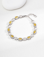 Bracelet en argent S925 rétro avec zircon, bijou vintage artisanal, accessoire de luxe scintillant pour femme, idéal pour les événements formels, les fêtes ou comme cadeau.