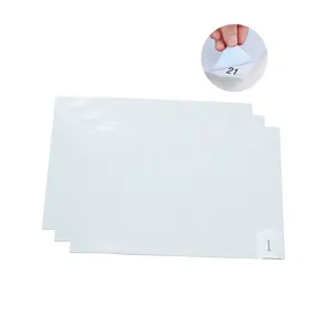 L'adhésif jetable adapté aux besoins du client de Cleanroom stratifié épluchent le tapis collant blanc transparent de 24x36 pouces