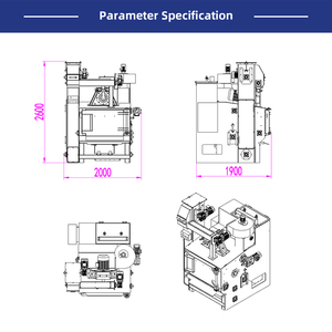 Cina vendita calda personalizza soffiatrice automatica per la pulizia del metallo - Product Image 3