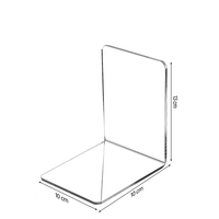 Serre-livres en acrylique transparent en forme de L, étagère de livre en acrylique, support de livre, séparateur de rangement en acrylique en forme de L