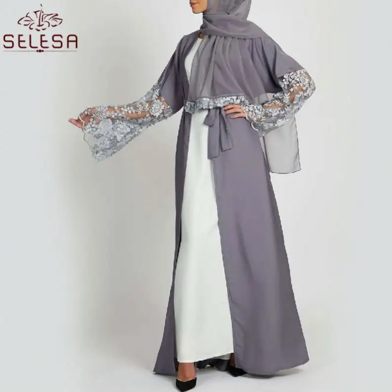 Segunda Mano Eenvoudige Stijl Dubai Moslim Jurk Islamitische Sjaal Hijab Vrouwen Abaya Kalkoen