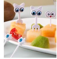 Fourchettes mignonnes en forme d'animaux pour enfants, accessoires pour boîte à lunch et bento, écologiques, qualité alimentaire, mini 3-6 cm, rentrée scolaire