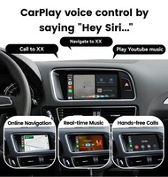 Interface sans fil CarPlay et Android Auto pour Audi 2009-2016 A4/A5/Q5 sans MMI, navigation Android Auto, Mirror Link, Airplay