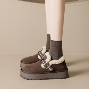 <span class=keywords><strong>Botas</strong></span> de Nieve Weiwei Girl 679-1 con Plataforma Media para Mujer, Estilo Otoño/Invierno, Forradas de Felpa, Extra Gruesas, Cálidas, Artificiales - Product Image 3