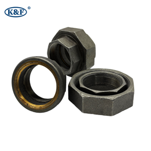 Uniones de tubería de hierro fundido maleable negro de alta calidad Superficie chapada en zinc para uso comercial - Product Image 4