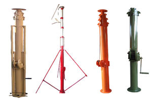 Mástil de elevación telescópico manual de 60 pies para torre de antena de radioaficionado 18m - Product Image 4