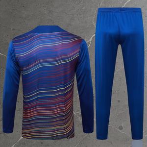 Großhandel Halb-Reißverschluss Maßgeschneiderter Fußball-Trainingsanzug Langarm-Trikot Jogging-Sportbekleidung Herren Kinder Jugend Fußballmannschaft Trainingsanzug - Product Image 4