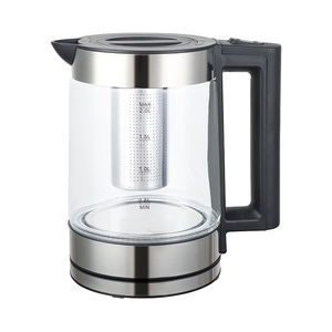 Nuovi Arrivi: <span class=keywords><strong>Bollitore</strong></span> <span class=keywords><strong>Elettrico</strong></span> in Vetro Nero da 2L, 1500W, 220V <span class=keywords><strong>con</strong></span> <span class=keywords><strong>Infusore</strong></span> per Tè - Product Image 1