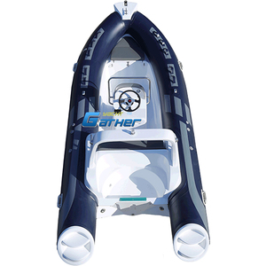 Gather RIB520 5.2M 17FT New Design Fishing Sailing Yacht Fiberglass Dingh Deep-V Hull Boat Speed <span class=keywords><strong>Canoe</strong></span> For Sale RIB520C - Product Image 4