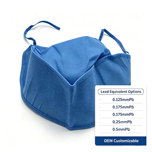 CE-Zertifizierte Einweg-Bleifreie Röntgenschutzkappe Vliesstoff Strahlenschutz-Kopfbedeckung für Interventionelle Eingriffe - Product Image 3