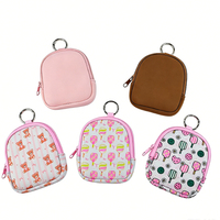 Sac à dos mini en néoprène avec fermeture éclair, logo personnalisé, imperméable, écologique, porte-clés, porte-monnaie, trousse de maquillage/cosmétiques, unisexe