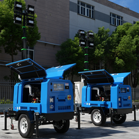 Torre de Iluminación con Generador Diésel Perkins de 9kva, 10kva, 12kva, 15kva, 20kva, 25kva, Joystick Manual, 1.8-8M, con EPA