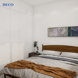 חדש מינימליזם מלא אורך תליית בגדי מתקפל סריג קיר הר ארון קטן ארון עם מראה ב לבן - Product Image 6