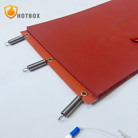 Almohadilla Calefactora de Silicona de 110V/220V con Aislamiento de Esponja y Sensor de Temperatura con Termopar para Control de Calentamiento de Tanques