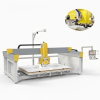Scie à pont CNC 5 axes OMC pour la découpe de pierre, machine à pierre TITAN PLUS 5+ pour comptoirs en quartz, granit et pierre frittée