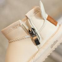 2023 hiver bébé bottes chaudes filles en plein air chaussures épaissies garçons noir enfants courts bottes de neige pour enfants