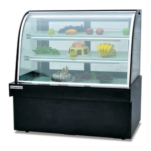 Vitrine chauffante chauffante Vitrine en verre à arc Comptoir de <span class=keywords><strong>restaurant</strong></span> professionnel Armoire de restauration rapide chaude en verre - Product Image 1