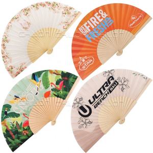 Regalo de promoción, impresión personalizada, ventilador de mano de madera reutilizable pintado para decoración del hogar - Product Image 4