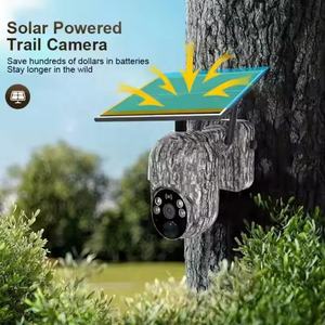 Cámara de Seguridad CCTV Solar PIR de Gran Angular de 355 Grados, 3MP 4MP, Cámara de Vigilancia para el Hogar 4G, Visión Nocturna, Audio Bidireccional, PTZ - Product Image 4