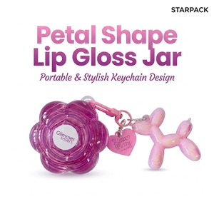 Pot <span class=keywords><strong>de</strong></span> <span class=keywords><strong>gloss</strong></span> à lèvres mini portable 10g, design floral 3D rose, style TikTok, esthétique pétale, pour voyage - Product Image 1