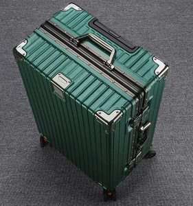 Ensemble de valises à cadre en aluminium, idéal pour les étudiants, avec roulettes multidirectionnelles, grande capacité, construction robuste, poignée télescopique fiable et serrure PC - Product Image 3