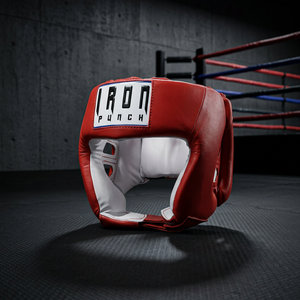 Casque de boxe ouvert USA en cuir artificiel véritable avec rembourrage épais à 4 couches et fermeture auto-agrippante double pour la sécurité sportive - Product Image 2