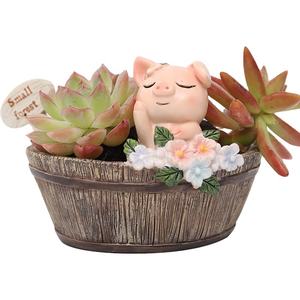 DL123 Jardinière en Céramique Blanche Tortue Cartoon pour Décoration de Jardin <span class=keywords><strong>Pot</strong></span> de Succulentes Mini <span class=keywords><strong>Pot</strong></span> de Fleurs en Tortue - Product Image 1