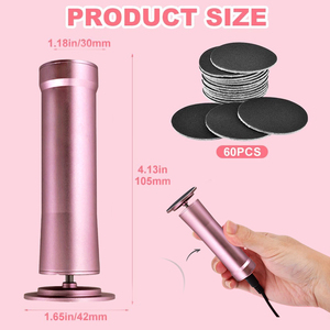 Dụng cụ làm sạch gót chân bằng điện, dụng cụ cạo gót chân, loại bỏ chai sạn, máy massage chân điện mạnh mẽ, máy loại bỏ chai sạn, dụng cụ chăm sóc móng chân - Product Image 2